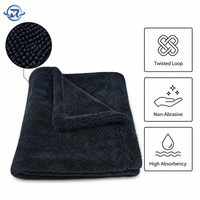 Serviette de séchage pour voiture en microfibre 1800 g/m² non abrasive, sans rayures, prix compétitif, sans traces