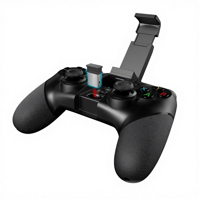 For High-quality ABS Plastic Wireless 2.4G Gaming Controller for for PC Android IOS Steam Turbo Acceleration