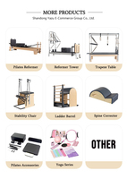 Silla de Pilates de Madera con Revestimiento de Microfibra, Silla Wunda Estable con Asas para Fisioterapia y Rehabilitación