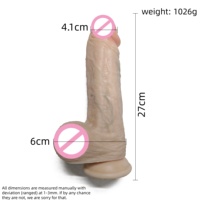 Dildo géant réaliste en TPE avec ventouse, dildo énorme et long pour hommes et femmes, jouet sexuel pour adultes