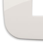 Panel de pared redondo de 1MP color marfil, 8.2 pulgadas de largo y 0.85 pulgadas de alto para diseño de interiores - Product Image 1