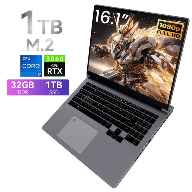 Intel I7-13620H 16.1" 16:10 Gaming Laptop RTX3060 6GB GDDR6 144Hz 10-Core 2.4GHz RGB Backlit 1TB SSD Windows 11 English WiFi