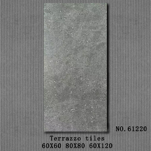Hiện đại không trượt gốm mềm sàn gạch terrazzo mô hình với bề mặt mờ đá cẩm thạch màu xám trắng 60x60 60x120 giải phóng mặt bằng Giá bán - Product Image 2