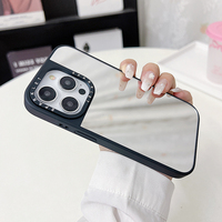 Coque de téléphone portable en PC avec miroir de maquillage simple, deux-en-un, anti-chute, pour iPhone 18 17 Pro Max, vente en gros