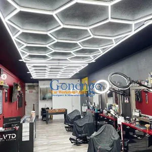 Energy-Efficient Innovative Lighting Choice For Hexagonal Led Light Bright Barbershop