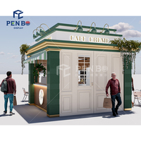 Café français mobilier d'extérieur café-boutique mobilier d'extérieur café Bar comptoir conception Portable café kiosque stand