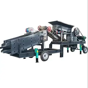 200tph Capacity Mining Quarry Granite Basalt Limestone Gravel Crushing Machine Price, Primary Concrete Rock Mobile Stone Crusher