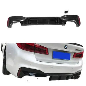 GLOSS BLACK BUMPER FOR BMW G30 MT REAR DIFFUIER 2017 +