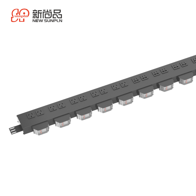 6 8 10 20 24 Way Power Distribution Unit Server Rack Cabinet Mount Pdu Panel 1U Socket for Cabinet Equipment Management