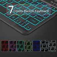 Penutup Keyboard Nirkabel 2.4Ghz Baru untuk Tablet Tab A8 10.5 Inci dengan Desain Ambidextrous Berbahan Kulit PU