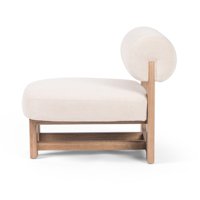Fauteuil individuel moderne de luxe en bouclette crème, chaise sculpturale de designer pour salon, hôtel, chambre à coucher, fauteuil d'appoint rembourré