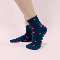 Chaussettes de yoga antidérapantes de haute qualité, chaussettes en coton respirantes pour femmes, chaussettes de Pilates pour la vente en gros