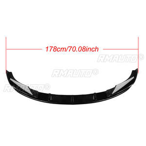 Para BMW F10 M5 2012-2016, 4 Piezas, Alerón Delantero para Automóvil, Divisor de Parachoques, Placa Guía, Aspecto de Fibra de Carbono Negro Brillante - Product Image 5