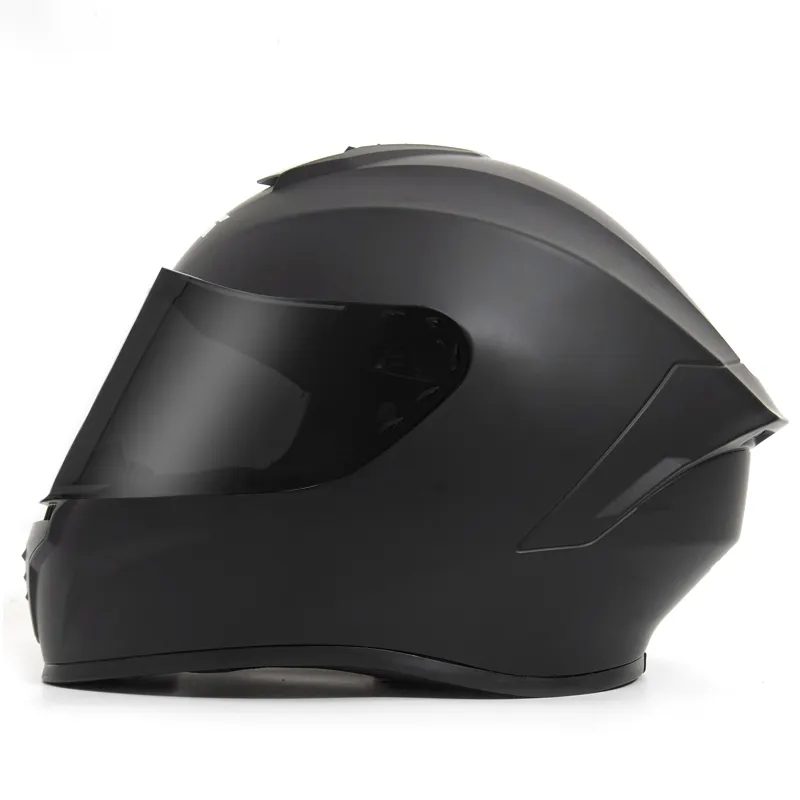 Casco classico approvato DOT caschi moto retrò casco integrale con sistema interfono Wireless