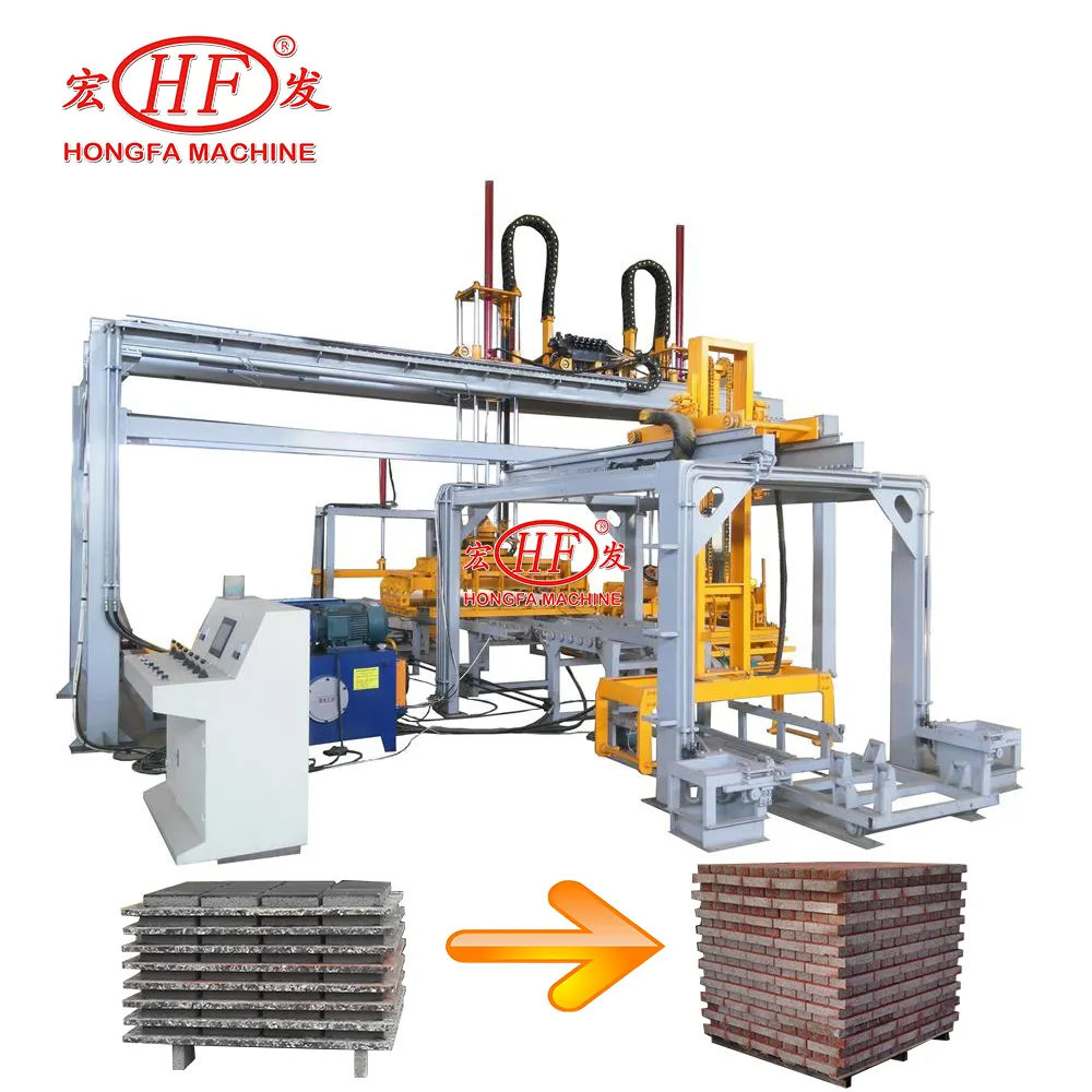 Máquina de bloques de hormigón, abrazadera de ladrillo, apilador de cuber para fabricación de bloques, maquinaria de fabricación de bloques