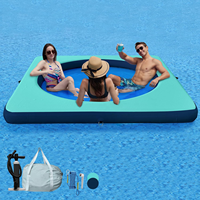 Plateforme Flottante Gonflable Professionnelle 6ft/8ft/10ft – Île Flottante Portable pour Resorts, Yachts et Fêtes sur le Lac