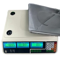 Balance de Comptoir Commerciale Numérique LCD de Précision ACS-219 pour le Commerce Extérieur, 40 kg, Étanche, Calcul du Prix Unitaire pour Supermarché
