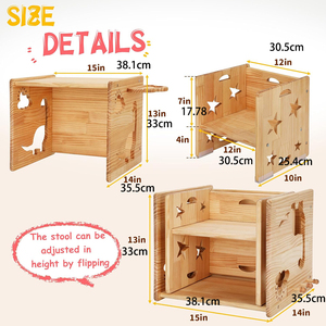 Set Tavolo e Sedie in Legno Montessori per lo Svezzamento con Lavagna per Bambini da <span class=keywords><strong>1</strong></span> a 3 Anni - Product Image 2