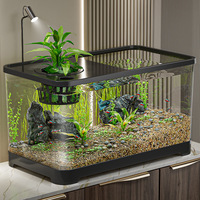 Aquarium de table basse en acrylique moderne et grand format sur mesure pour Betta, idéal pour la maison (vente en gros)
