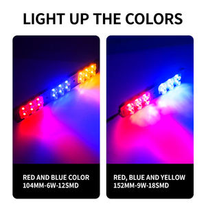ไฟ LED DC12V/24V 12 ดวง 18 ดวง, ไฟโมดูลกระพริบสีแดงและสีน้ำเงิน, ไฟเตือน, ไฟสัญญาณรถบรรทุกและรถจักรยานยนต์ - Product Image 3