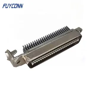 CHAMP sağ açı kablo çıkış Metal başlık RJ21 konektörü, IDC sıkma 50pin 57-70500 erkek Centronic konnektör W/ 70500 Hood