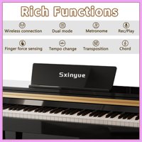 Piano numérique 88 touches lestées Piano numérique 88 touches Piano numérique droit électronique