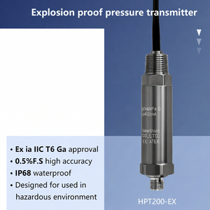 ATEX Certificate Safe Ex-proof Pressure Sensor for Natural Gas Filling Machine HPT200-EX - Product Image 3