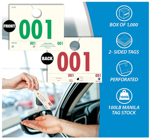 Tùy chỉnh các tông xe dịch vụ Thẻ dịch vụ công văn số tự động đại lý xe sửa chữa Gương Treo thẻ với đánh số thẻ chìa khóa - Product Image 3