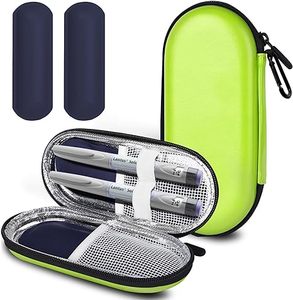 Sac isotherme médical réutilisable et écologique 2026 pour diabétiques, boîte de rangement portable pour stylo à insuline en PU rigide résistant à l'eau - Product Image 1