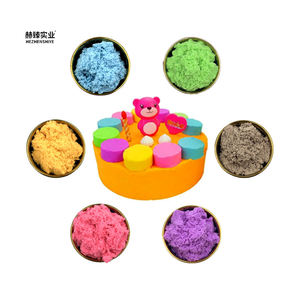 <span class=keywords><strong>Ensemble</strong></span> de sable cinétique aux couleurs vives pour enfants, artisanat artistique DIY, sable cinétique facile à nettoyer pour la maison et la maternelle, jeux éducatifs - Product Image 2