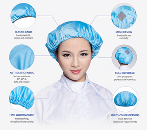 Gorro de Seguridad ESD <span class=keywords><strong>para</strong></span> Cuarto Limpio, Reutilizable, Antiestático, <span class=keywords><strong>para</strong></span> Laboratorio Farmacéutico - Product Image 2