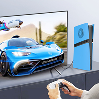 Façade Star Blue Panneaux de remplacement antichoc Coque Coque ABS Skin avec évent de refroidissement pour PS5 Pro Digital Edition