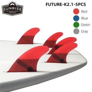 Aletas de Surf UPSURF K2.1, Juego de Aletas de Fibra de Vidrio Verde - Product Image 5