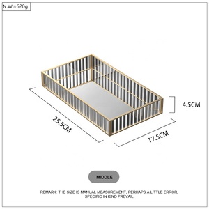 Organisateur <span class=keywords><strong>de</strong></span> miroir en <span class=keywords><strong>verre</strong></span> <span class=keywords><strong>de</strong></span> couleur or, <span class=keywords><strong>plateau</strong></span> métallique <span class=keywords><strong>de</strong></span> service <span class=keywords><strong>de</strong></span> vanité <span class=keywords><strong>pour</strong></span> organisateur <span class=keywords><strong>de</strong></span> parfum présentoir <span class=keywords><strong>de</strong></span> commode <span class=keywords><strong>de</strong></span> bijoux - Product Image 5