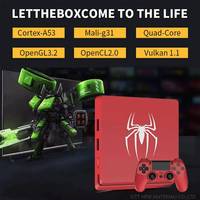 Console de jeu portable Topleo M4 PRO GAME 64 bits Amlogic S905X3 10000 Android 9.0 4k sans fil 2.4GHz 2 Go de RAM >50000 jeux