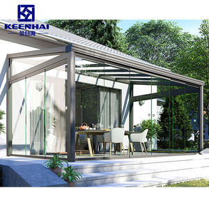 Diseño moderno Marco de aleación de aluminio prefabricado Lowes <span class=keywords><strong>L</strong></span> Glass Patio Enclosure <span class=keywords><strong>Solarium</strong></span> Sooroom Popular China Market Uso al aire libre - Product Image 1