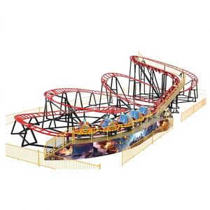 Manège de fête foraine en acier pour extérieur, manège à sensations fortes, montagnes russes rotatives, capacité de 20 personnes, longueur de piste de 154 m, vitesse de 8 m/s, certifié CE - Product Image 1