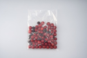 Sac d'emballage en plastique transparent de qualité alimentaire imprimé sur mesure, fond plat avec soufflet, ouverture plate, sac de rangement pour fruits et légumes - Product Image 5