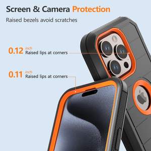 Étuis de téléphone portable pour iPhone 17 <span class=keywords><strong>Air</strong></span> 17 Pro <span class=keywords><strong>Max</strong></span> <span class=keywords><strong>360</strong></span> Combo Defender Case Robuste Ceinture de protection Clip Holster Couverture de téléphone portable - Product Image 2