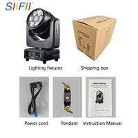 Mini projecteur LED 7x40W Bee Eye à tête mobile RGBW Zoom Wash Beam pour DJ, club, bar, fête