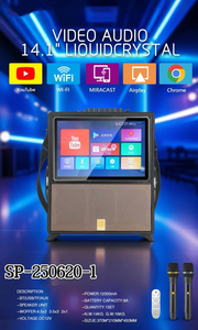 14.1Inch Loa Karaoke Với Màn Hình SS-TPO2 Ai Màn Hình Thông Minh <span class=keywords><strong>Wifi</strong></span> Loa 70W 12000MAh Hệ Thống Nhà Hát Bên Loa - Product Image 4