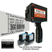 Pistolet d'impression jet d'encre industriel portable 50 mm pour sacs plastiques, grand logo pour machine d'emballage et boîtes en carton
