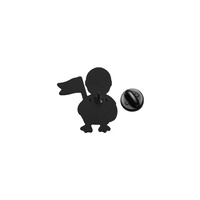 Broches en métal en gros pour le sport, personnalisées, motif canard mignon, style dessin animé, accessoires en métal pour vêtements, thème football américain