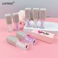 Huile à lèvres volumisante transparente Bling Big Brush Plant, 48 saveurs, huiles à lèvres imperméables, logo privé, huile à lèvres longue durée