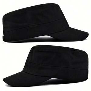 Wholesale Cheap Factory in Stock Solid Twilled Cotton Blank <b>Flat</b> Top Tucker Hat Sports <b>Cap</b> Camp Hat for <b>Men</b> Sun Shade - Product Image 3