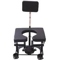 Chaise de soumission BDSM pour position assise, avec entonnoir, pour l'entraînement des esclaves masculins, jouet sexuel fétichiste, collier de bondage