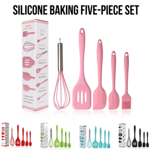 Silicone <b>Baking</b> Utensils <b>Set</b> Heat‑Resistant Non‑stick Kitchen Cooking Spatula Whisk Brush Bakeware Tool <b>Set</b> for Home <b>Baking</b> - Product Image 1