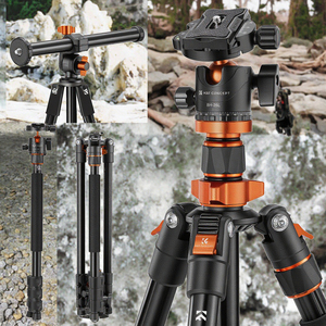 Chuyên nghiệp Heavy Duty nhôm DSLR máy ảnh <span class=keywords><strong>Tripod</strong></span> với 360 Độ Bóng đầu Monopod gấp tính năng cho điện thoại di động video Cách sử dụng - Product Image 6