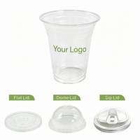 Fournisseur chinois de gobelets froids biodégradables en PLA, gobelets jetables personnalisés écologiques pour café, smoothies, boissons froides