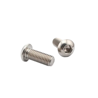 Vis à tête cylindrique à six pans creux SUS304 ISO7380, grade A2, finition brute, filetage métrique standard pour équipement d'automatisation